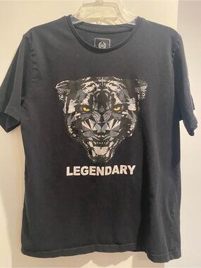 Legendary Panther Graphic Tee - Black by Unknown